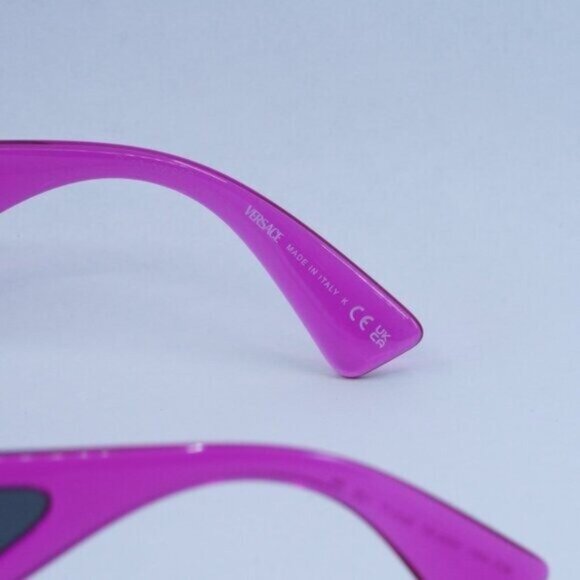 🕶️ New Versace VE4481 543487 Sunglasses - Fucsia Frame, Grey Lenses - Picture 7 of 10